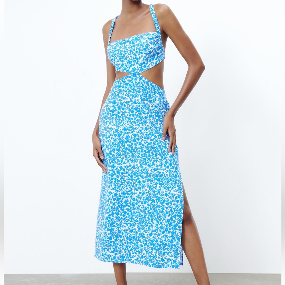 Zara Blue/white dress
